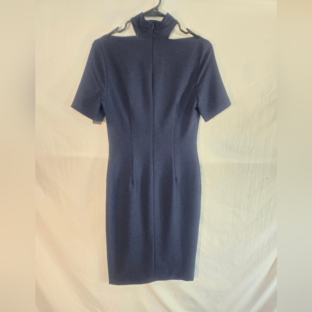 Black Halo Women's Size 0 Blue Mercer Sheath Dress New With Tags - Picture 4 of 5